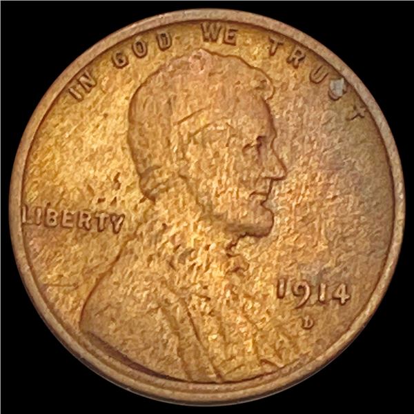 1914-D Wheat Cent LIGHTLY CIRCULATED