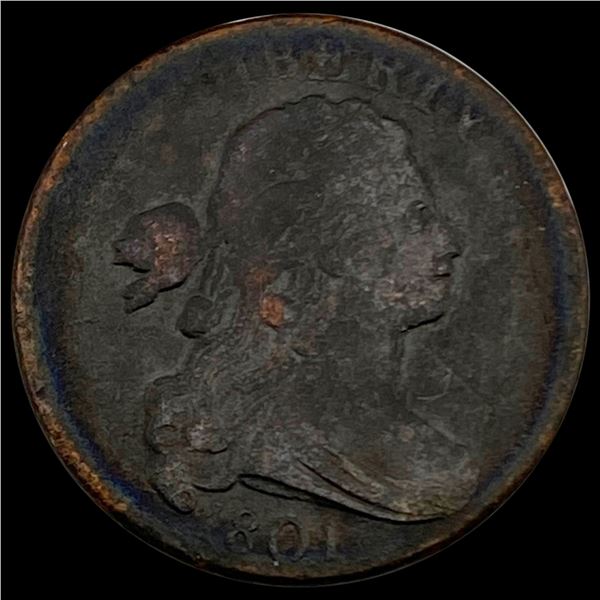 1801 Draped Bust Large Cent NICELY CIRCULATED NICELY CIRCULATED