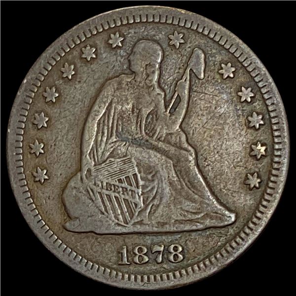 1878-S Seated Liberty Quarter NICELY CIRCULATED NICELY CIRCULATED