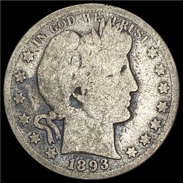 1893-S Barber Half Dollar NICELY CIRCULATED NICELY CIRCULATED