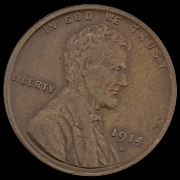 1914-D Lincoln Wheat Cent NEARLY UNCIRCULATED NEARLY UNCIRCULATED