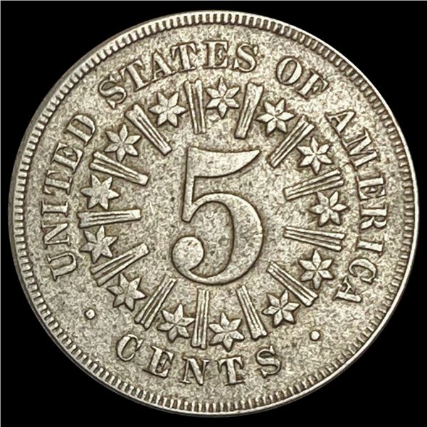 1866 Shield Nickel CLOSELY UNCIRCULATED CLOSELY UNCIRCULATED