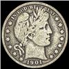 Image 1 : 1901 Barber Half Dollar NICELY CIRCULATED NICELY CIRCULATED