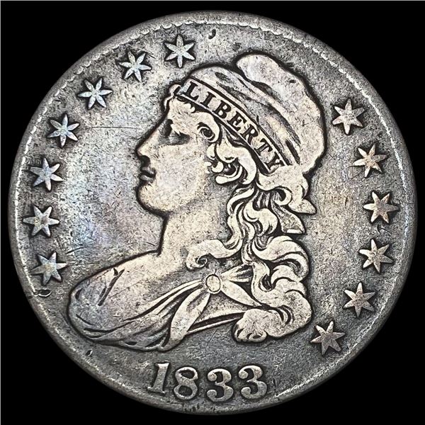 1833 Capped Bust Half Dollar NICELY CIRCULATED NICELY CIRCULATED