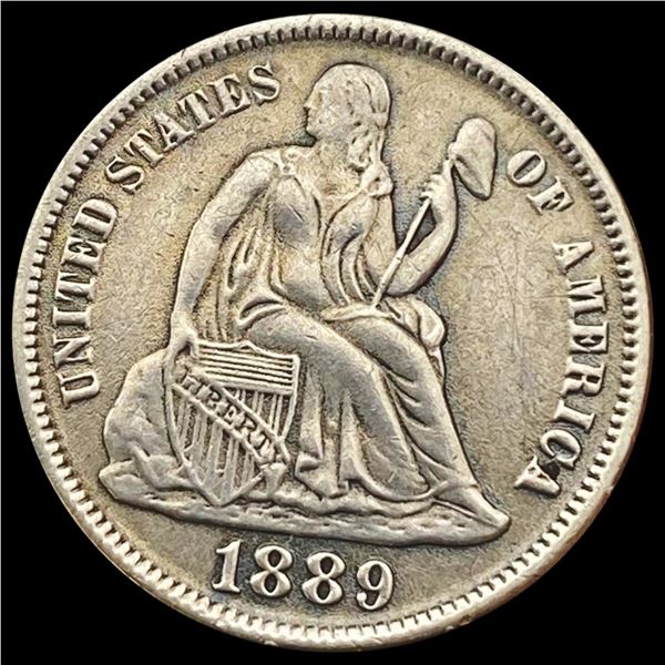 1889 Seated Liberty Dime CLOSELY UNCIRCULATED