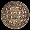 Image 2 : 1853 Arrows Seated Liberty Half Dime LIGHTLY CIRCULATED