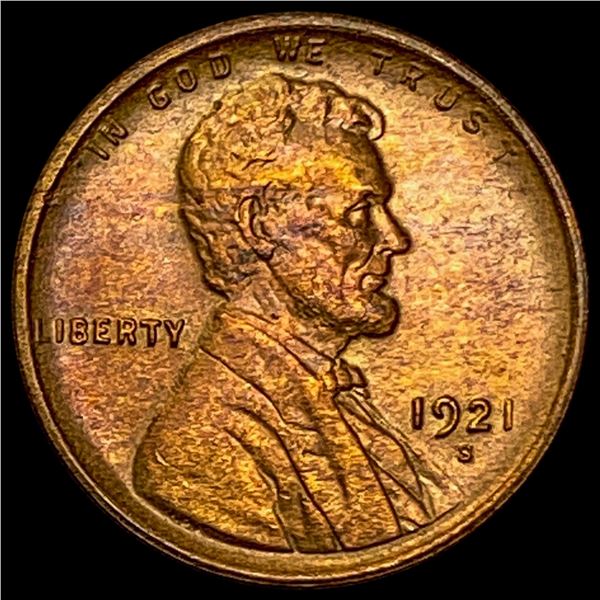 1921-S Lincoln Wheat Cent UNCIRCULATED UNCIRCULATED