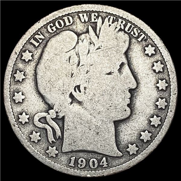 1904-S Barber Half Dollar NICELY CIRCULATED NICELY CIRCULATED