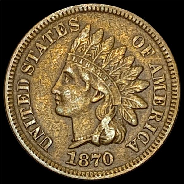 1870 Indian Head Cent CLOSELY UNCIRCULATED CLOSELY UNCIRCULATED