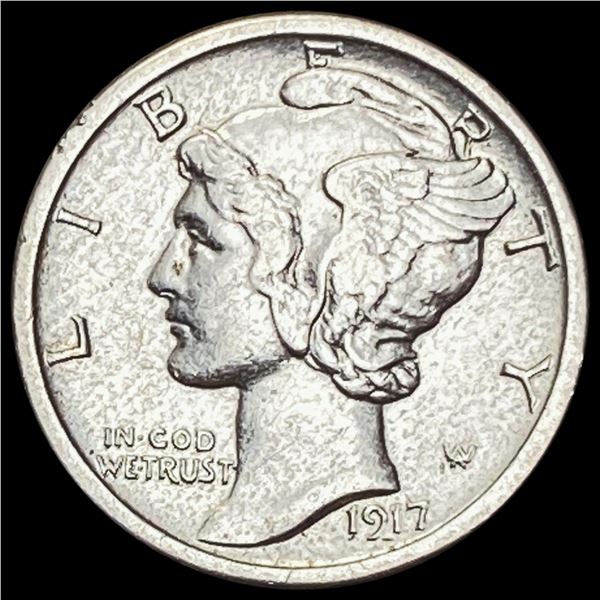 1917 Mercury Dime NEARLY UNCIRCULATED NEARLY UNCIRCULATED