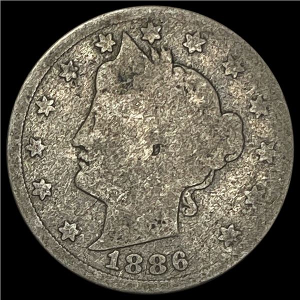 1886 Liberty Head Nickel NICELY CIRCULATED NICELY CIRCULATED