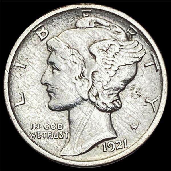 1921 Mercury Dime NEARLY UNCIRCULATED NEARLY UNCIRCULATED