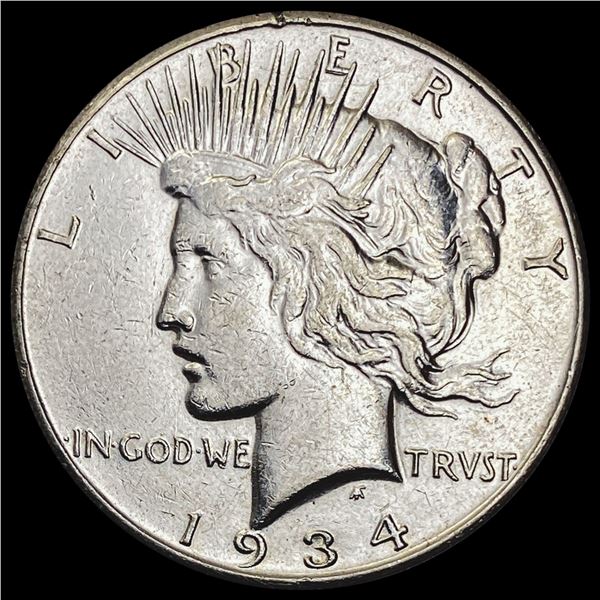 1934-S Peace Dollar CHOICE AU CHOICE AU