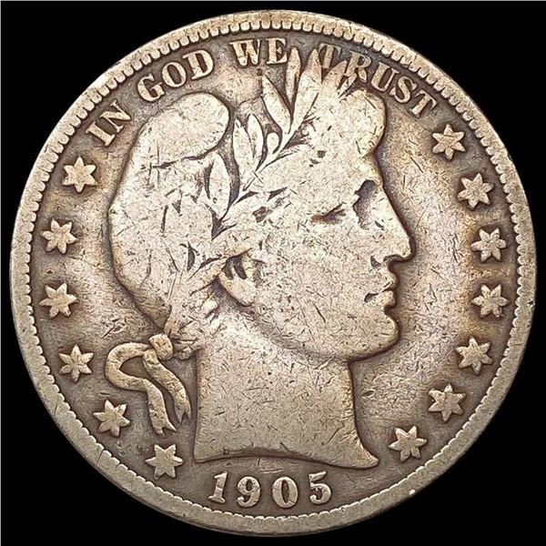 1905-S Barber Half Dollar NICELY CIRCULATED