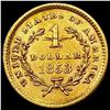 Image 2 : 1853 Rare Gold Dollar UNCIRCULATED