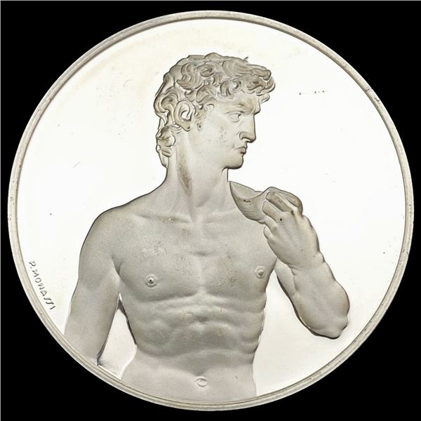 ND Statue of David Silver Medal GEM PROOF