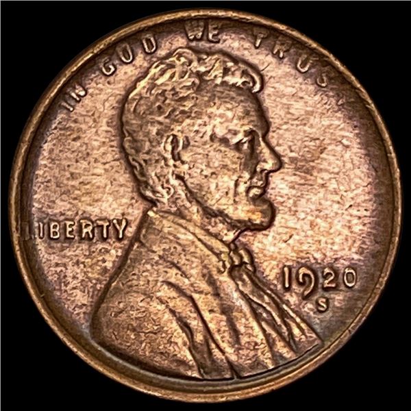1920-S Lincoln Wheat Cent CLOSELY UNCIRCULATED CLOSELY UNCIRCULATED