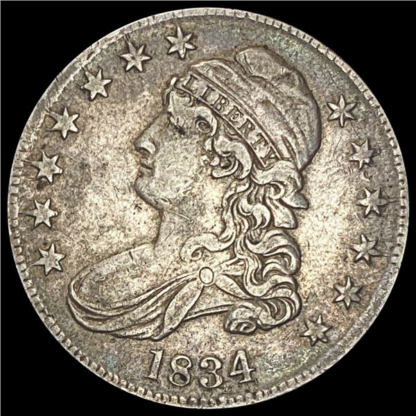 1834 Capped Bust Half Dollar LIGHTLY CIRCULATED LIGHTLY CIRCULATED