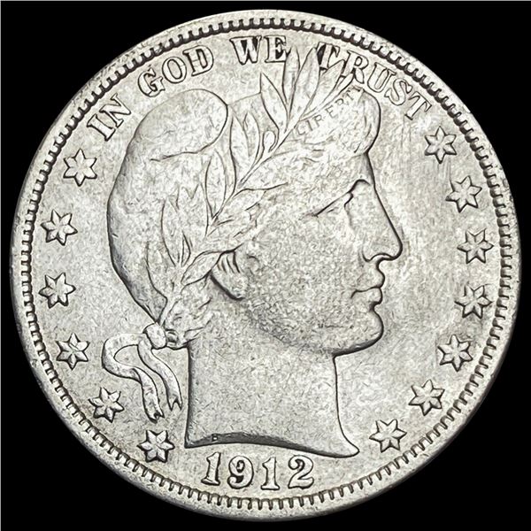 1912 Barber Half Dollar NICELY CIRCULATED NICELY CIRCULATED