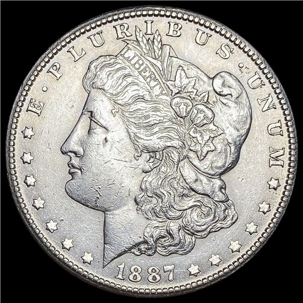 1887-S Morgan Silver Dollar CHOICE AU CHOICE AU