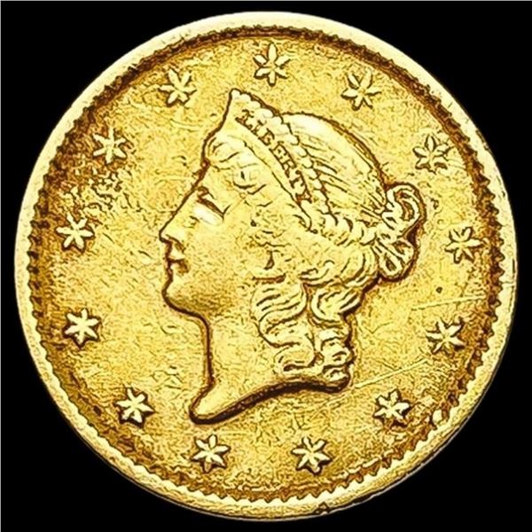 1851 Rare Gold Dollar CLOSELY UNCIRCULATED