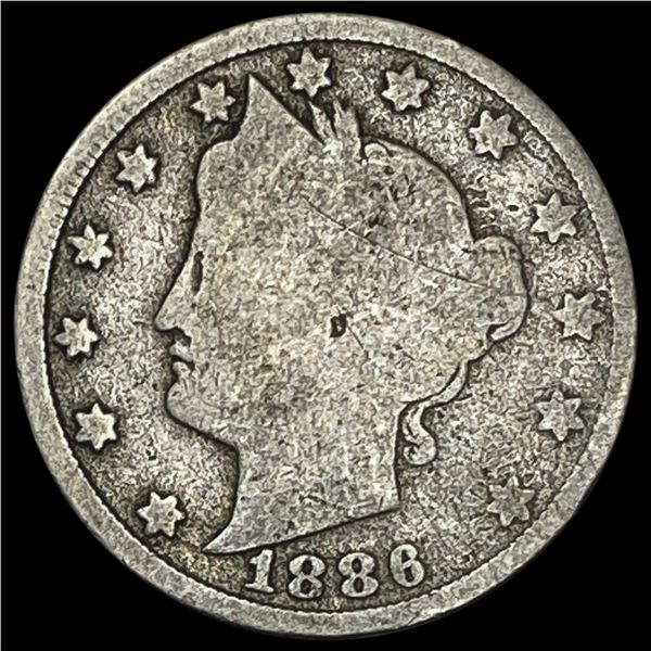1886 Liberty Head Nickel NICELY CIRCULATED NICELY CIRCULATED