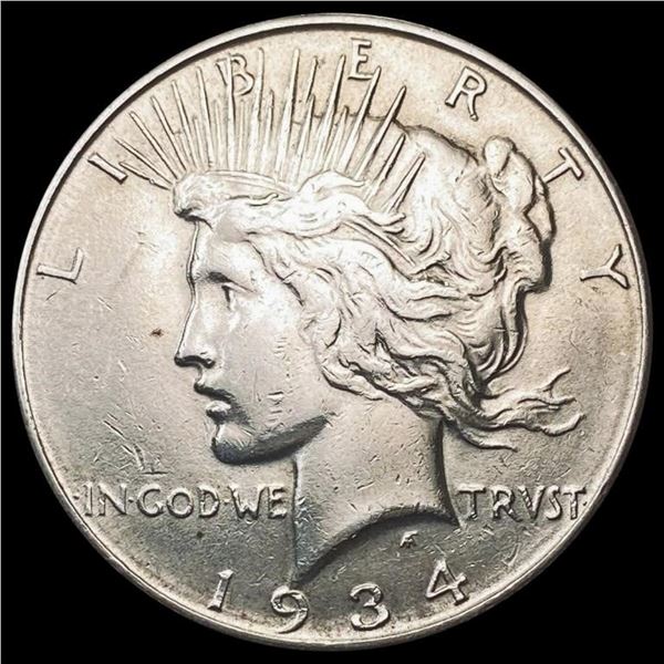 1934-D Silver Peace Dollar CLOSELY UNCIRCULATED