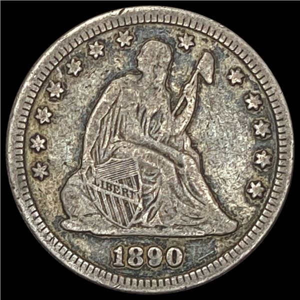 1890 Seated Liberty Quarter NICELY CIRCULATED NICELY CIRCULATED