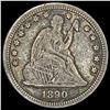 Image 1 : 1890 Seated Liberty Quarter NICELY CIRCULATED NICELY CIRCULATED