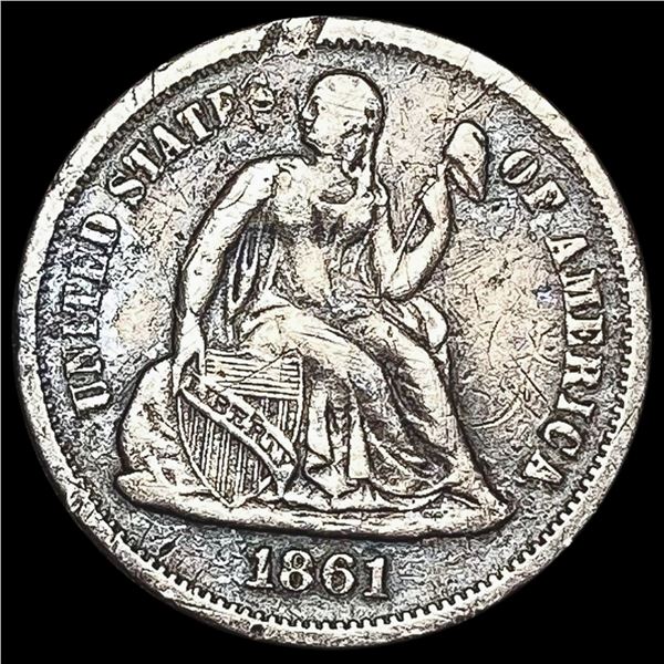 1861-S Seated Liberty Dime LIGHTLY CIRCULATED LIGHTLY CIRCULATED