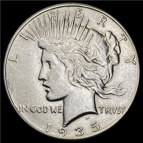 1935 Peace Silver Dollar ABOUT UNCIRCULATED ABOUT UNCIRCULATED