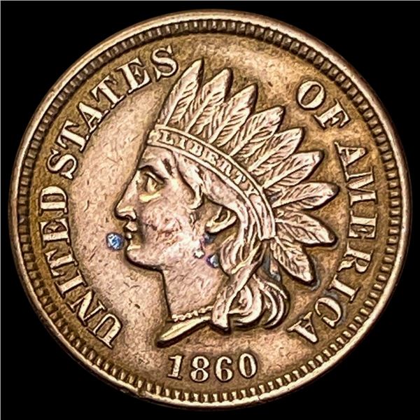 1860 Indian Head Cent CHOICE AU CHOICE AU