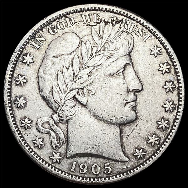 1905-S Barber Half Dollar CLOSELY UNCIRCULATED CLOSELY UNCIRCULATED