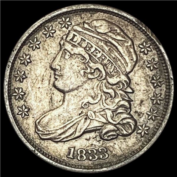 1833 Capped Bust Dime CLOSELY UNCIRCULATED CLOSELY UNCIRCULATED