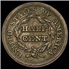 Image 2 : 1853 Braided Hair Half Cent CLOSELY UNCIRCULATED CLOSELY UNCIRCULATED