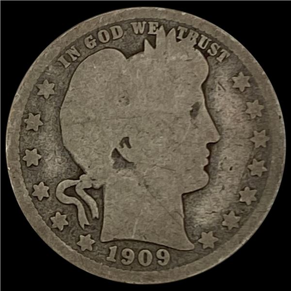 1909-0 Barber Quarter NICELY CIRCULATED NICELY CIRCULATED