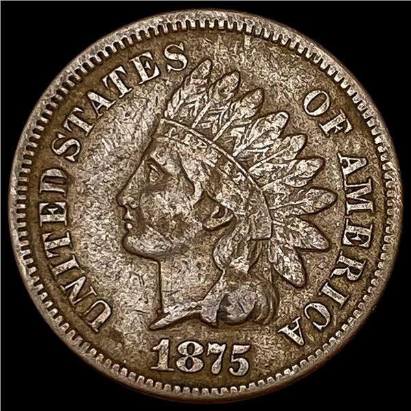 1875 Indian Head Cent LIGHTLY CIRCULATED LIGHTLY CIRCULATED