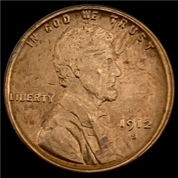 1912-S Lincoln Wheat Cent CHOICE BU CHOICE BU