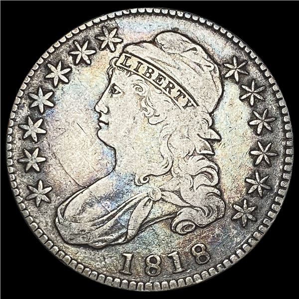 1818 Capped Bust Half Dollar LIGHTLY CIRCULATED LIGHTLY CIRCULATED