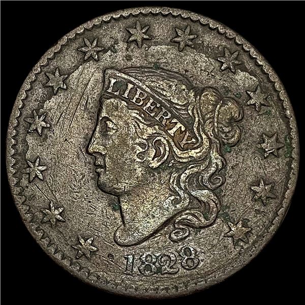 1828 Classic Head Large Cent CLOSELY UNCIRCULATED CLOSELY UNCIRCULATED