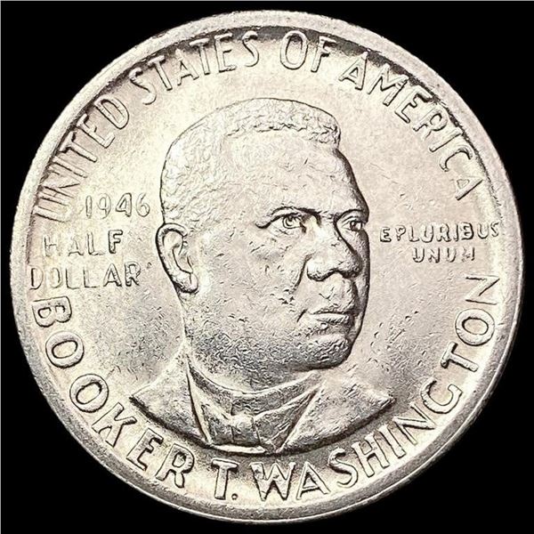 1946-S Booker T Half Dollar CHOICE AU