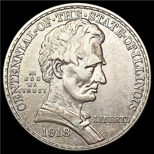 1818 Illinois Half Dollar CLOSELY UNCIRCULATED