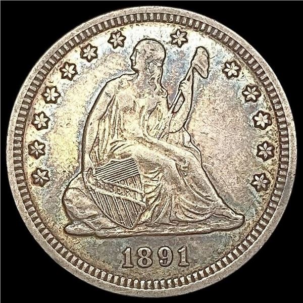 1891 Seated Liberty Quarter CLOSELY UNCIRCULATED