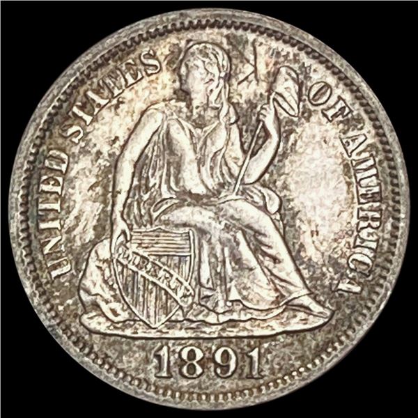 1891 Seated Liberty Dime UNCIRCULATED UNCIRCULATED