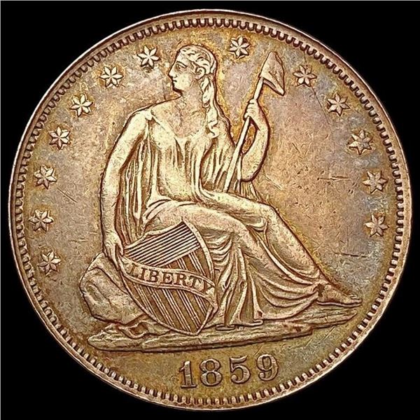 1859 Seated Liberty Half Dollar CLOSELY UNCIRCULATED