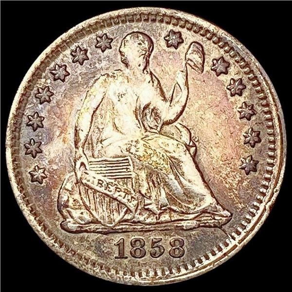 1858-O Seated Liberty Half Dime CLOSELY UNCIRCULATED