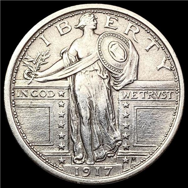 1917 Ty1 Standing Liberty Quarter CLOSELY UNCIRCULATED