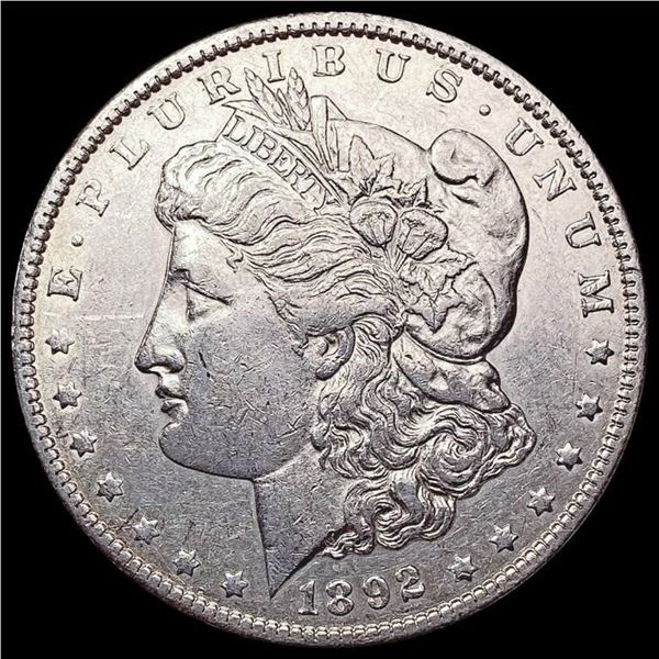 1892 Morgan Silver Dollar CLOSELY UNCIRCULATED