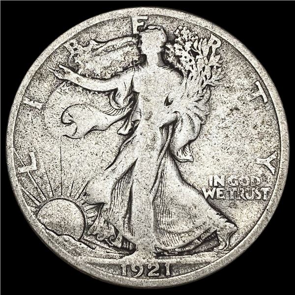 1921-D Walking Liberty Half Dollar NICELY CIRCULAT NICELY CIRCULATED