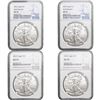 Image 1 : 2022 American Silver Eagle Lot [4 Coins] NGC MS70